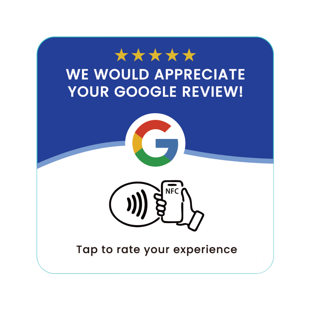 Google Review NFC Plate – Tap & Scan Review Sign