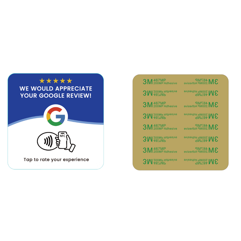 Google Review NFC Plate – Tap & Scan Review Sign